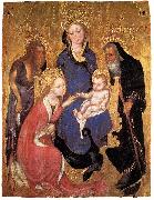 The Mystic Marriage of St Catherine, St John the Baptist, St Antony Abbot